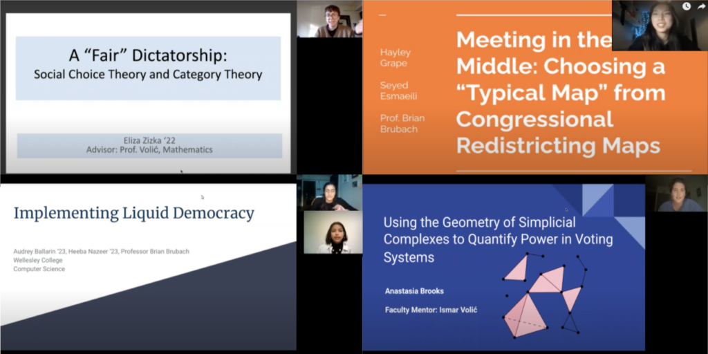 Undergraduate Summer Research - Institute for Mathematics and Democracy