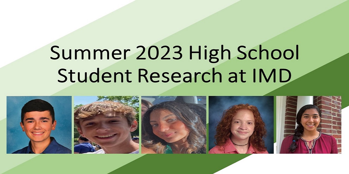 Summer 2023 High School Student Research at IMD
